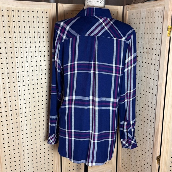 Rails Blue and Purple Plaid Button-Down Shirt - Picture 4 of 10